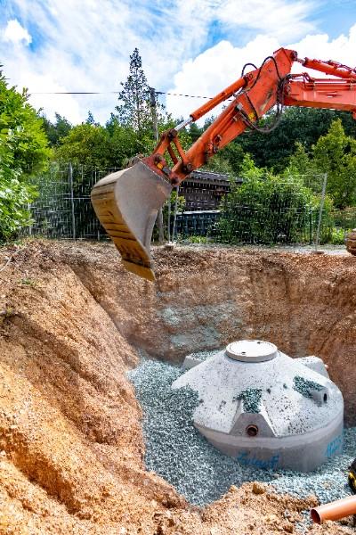 Cuve récupérateur d'eau en béton