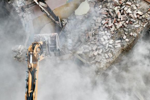 Evacuation des déchets suite à une démolition